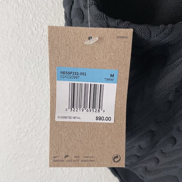 Nike Swim Swoosh Link Terry Y-Back One Piece Swimsuit Size M NWT - Picture 4 of 14